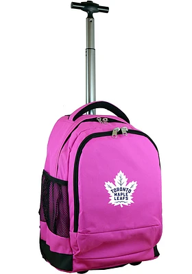 Toronto Maple Leafs Pink Wheeled Premium Backpack