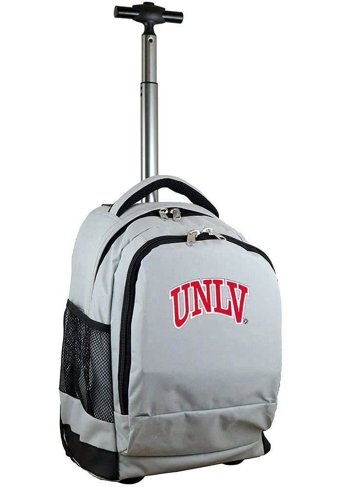 UNLV Runnin Rebels Grey Wheeled Premium Backpack