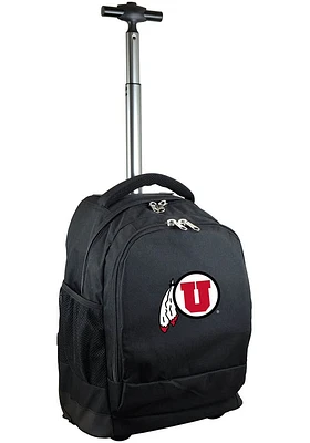 Utah Utes Black Wheeled Premium Backpack