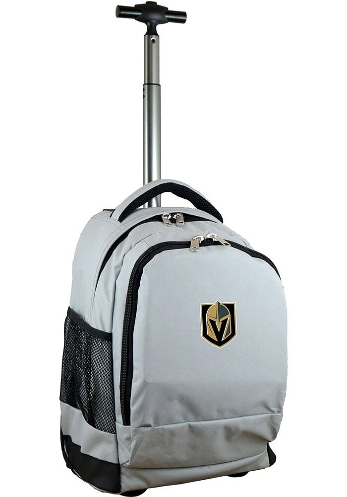Vegas Golden Knights Grey Wheeled Premium Backpack