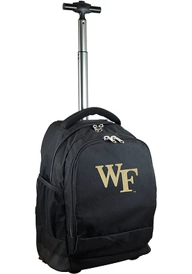 Wake Forest Demon Deacons Black Wheeled Premium Backpack