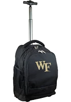 Wake Forest Demon Deacons Black Wheeled Premium Backpack