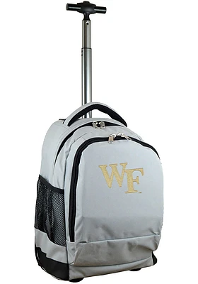 Wake Forest Demon Deacons Grey Wheeled Premium Backpack