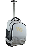 Wake Forest Demon Deacons Grey Wheeled Premium Backpack