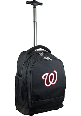 Washington Nationals Black Wheeled Premium Backpack