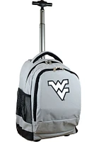 West Virginia Mountaineers Grey Wheeled Premium Backpack