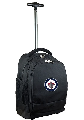 Winnipeg Jets Black Wheeled Premium Backpack
