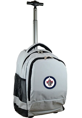 Winnipeg Jets Grey Wheeled Premium Backpack