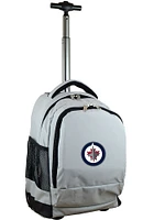 Winnipeg Jets Grey Wheeled Premium Backpack