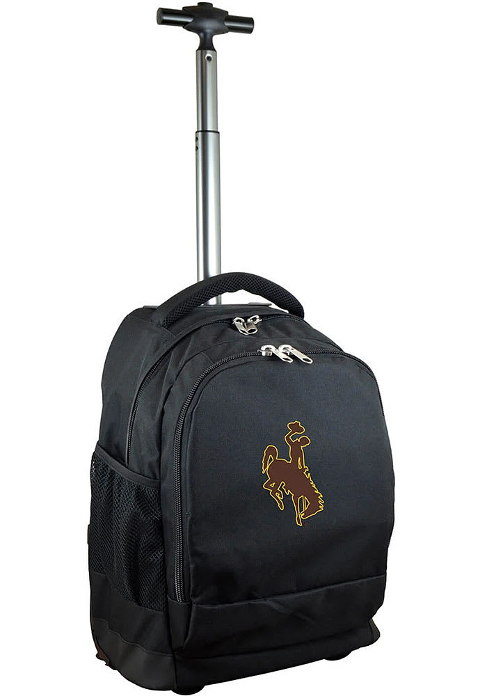 Wyoming Cowboys Black Wheeled Premium Backpack