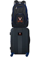 Virginia Cavaliers Black 2-Piece Set Luggage