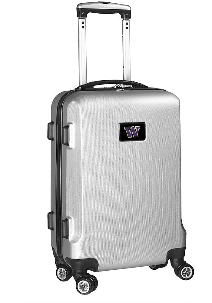 20 Hard Shell Carry On Washington Huskies Luggage - Silver