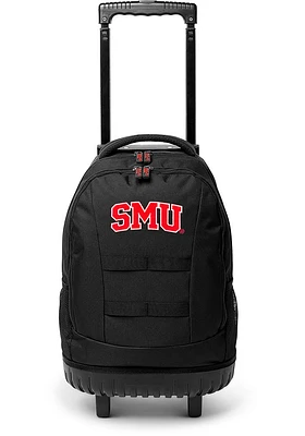 SMU Mustangs Red 18 Wheeled Tool Backpack