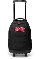 SMU Mustangs Red 18 Wheeled Tool Backpack