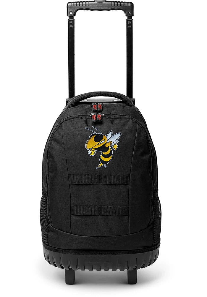 GA Tech Yellow Jackets Black 18 Wheeled Tool Backpack