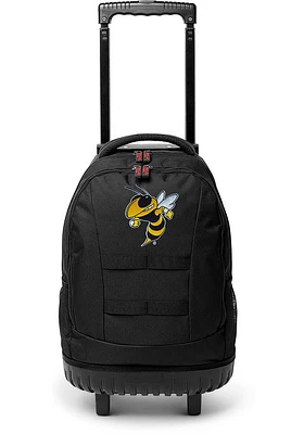 GA Tech Yellow Jackets Black 18 Wheeled Tool Backpack