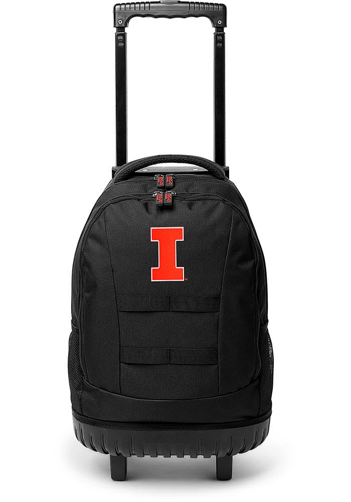 18 Wheeled Tool Illinois Fighting Illini Backpack - Black