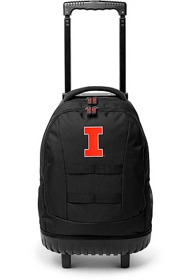 18 Wheeled Tool Illinois Fighting Illini Backpack - Black