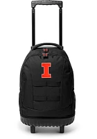 18 Wheeled Tool Illinois Fighting Illini Backpack - Black