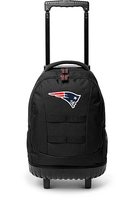 New England Patriots Black 18 Wheeled Tool Backpack
