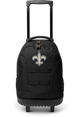New Orleans Saints Black 18 Wheeled Tool Backpack