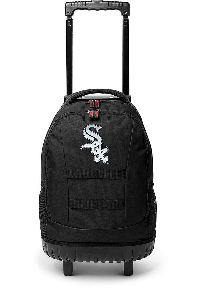 Chicago White Sox Black 18 Wheeled Tool Backpack