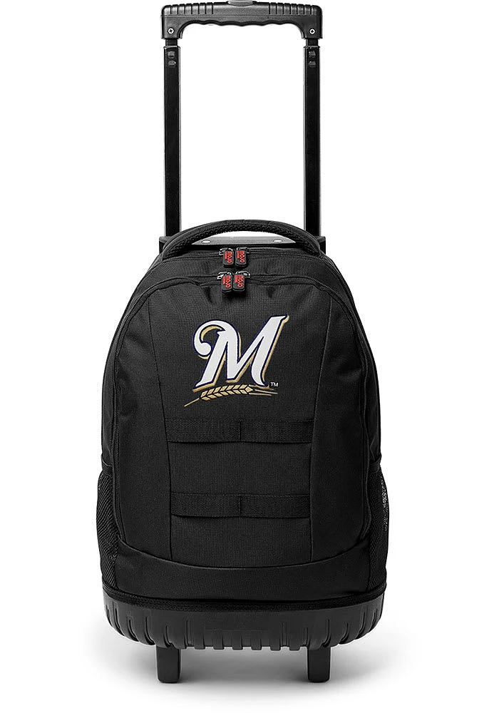 Milwaukee Brewers Navy Blue 18 Wheeled Tool Backpack