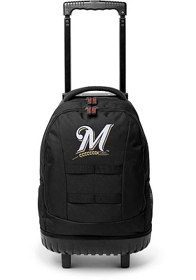 Milwaukee Brewers Navy Blue 18 Wheeled Tool Backpack