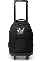 Milwaukee Brewers Navy Blue 18 Wheeled Tool Backpack