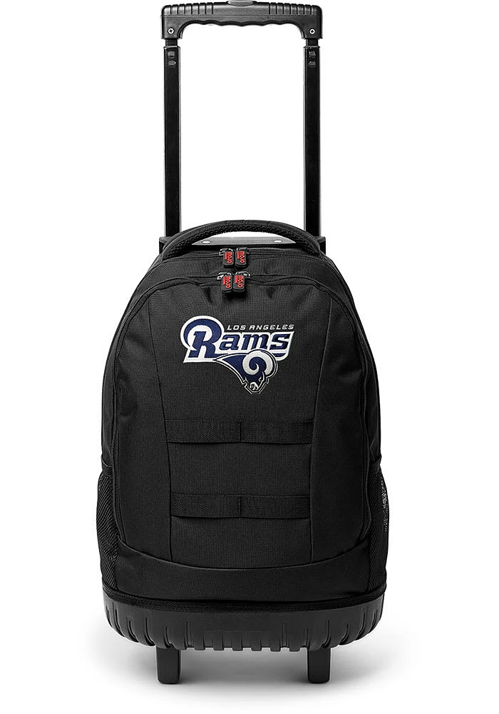 Los Angeles Rams Black 18 Wheeled Tool Backpack