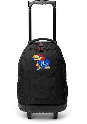 Kansas Jayhawks Blue 18 Wheeled Tool Backpack