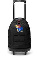 Kansas Jayhawks Blue 18 Wheeled Tool Backpack