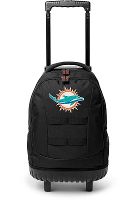Miami Dolphins Black 18 Wheeled Tool Backpack