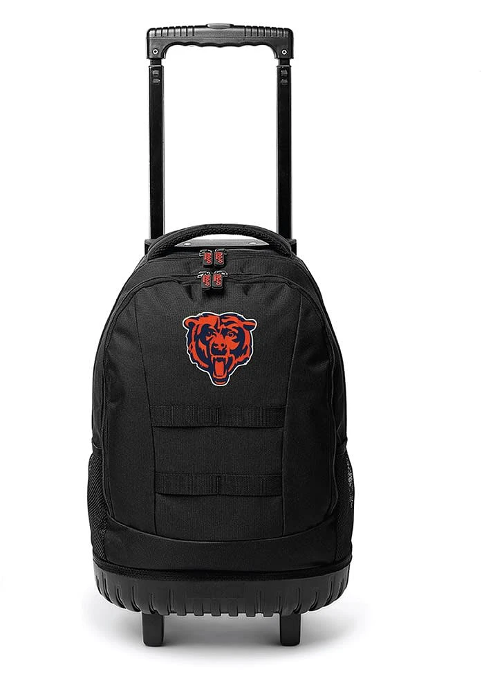 Chicago Bears Black 18 Wheeled Tool Backpack
