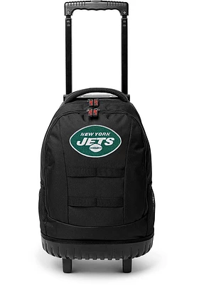New York Jets Black 18 Wheeled Tool Backpack