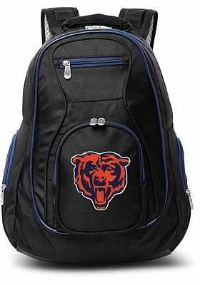 Chicago Bears Black 19 Laptop Navy Trim Backpack
