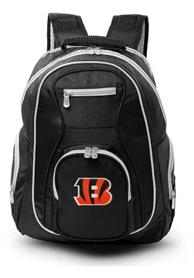 Cincinnati Bengals Black 19 Laptop Gray Trim Backpack