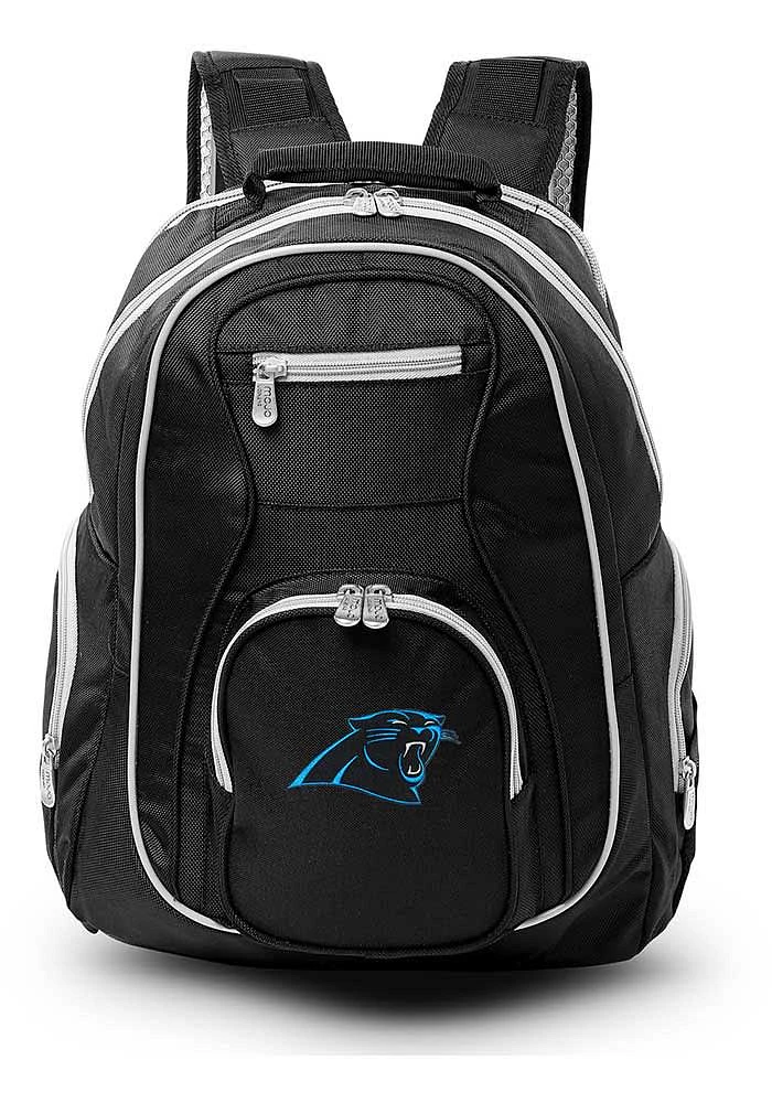 Carolina Panthers Black 19 Laptop Gray Trim Backpack