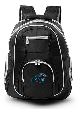 Carolina Panthers Black 19 Laptop Gray Trim Backpack