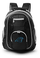 Carolina Panthers Black 19 Laptop Gray Trim Backpack