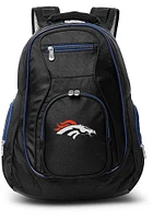 Denver Broncos Black 19 Laptop Navy Trim Backpack