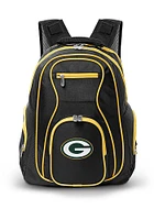Green Bay Packers Black 19 Laptop Yellow Trim Backpack