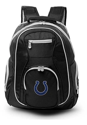 Indianapolis Colts Black 19 Laptop Gray Trim Backpack