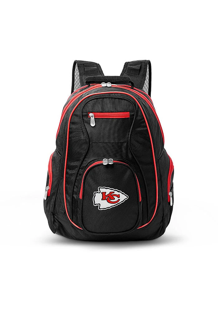 Kansas City Chiefs Black 19 Laptop Red Trim Backpack