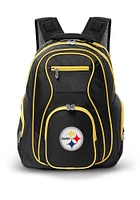 Pittsburgh Steelers Black 19 Laptop Yellow Trim Backpack