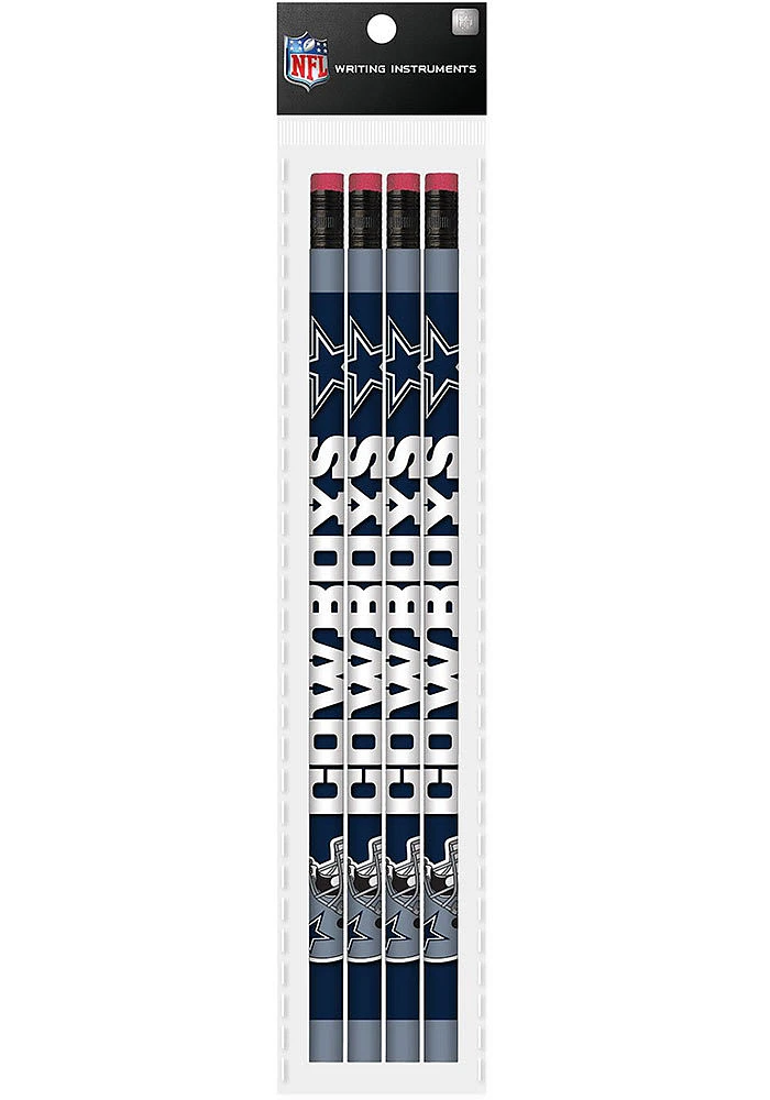 Dallas Cowboys 4 Pack Pencil