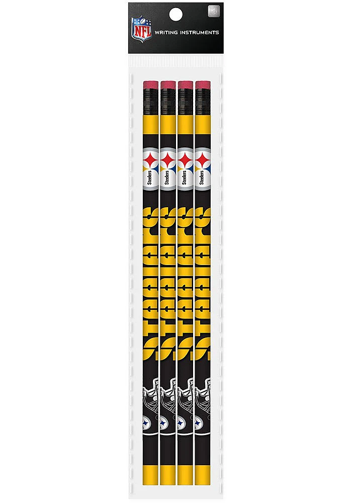 Pittsburgh Steelers 4 Pack Pencil