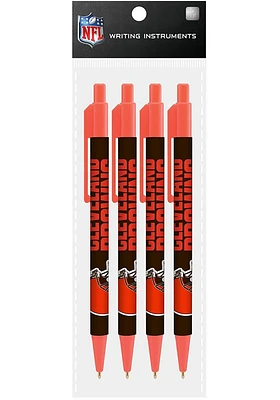 Cleveland Browns 4 Pack Pen Set - Brown