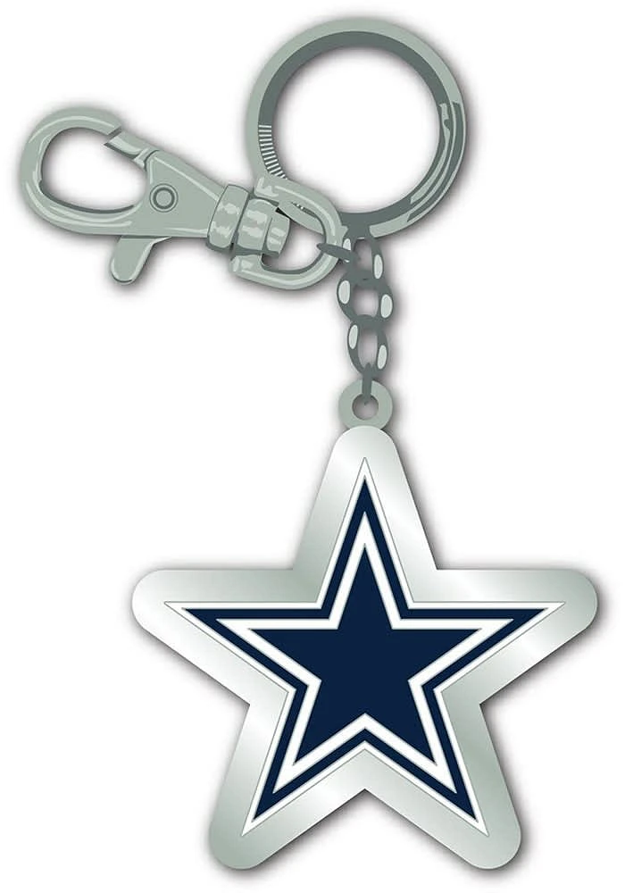Dallas Cowboys Zamac Keychain - Navy Blue