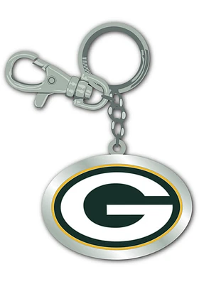 Green Bay Packers Zamac Keychain - Green